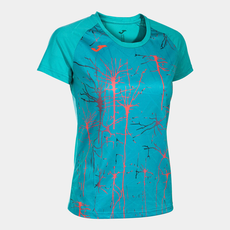 Maillot manches courtes running Femme Joma Elite ix turquoise