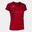 T-shirt manga curta running Mulher Joma Elite ix vermelho