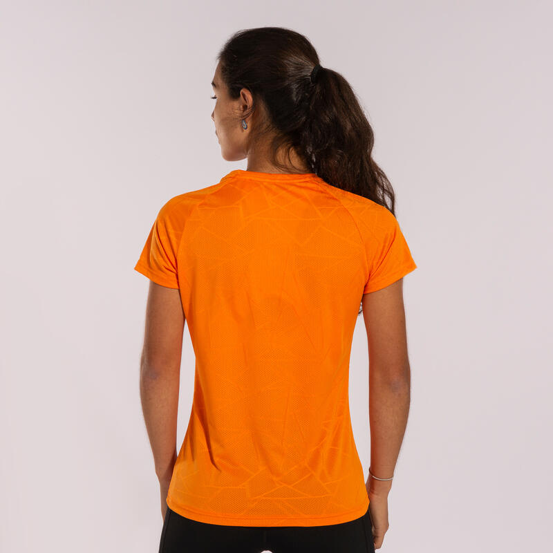 Camiseta manga corta running Mujer Joma Elite ix naranja