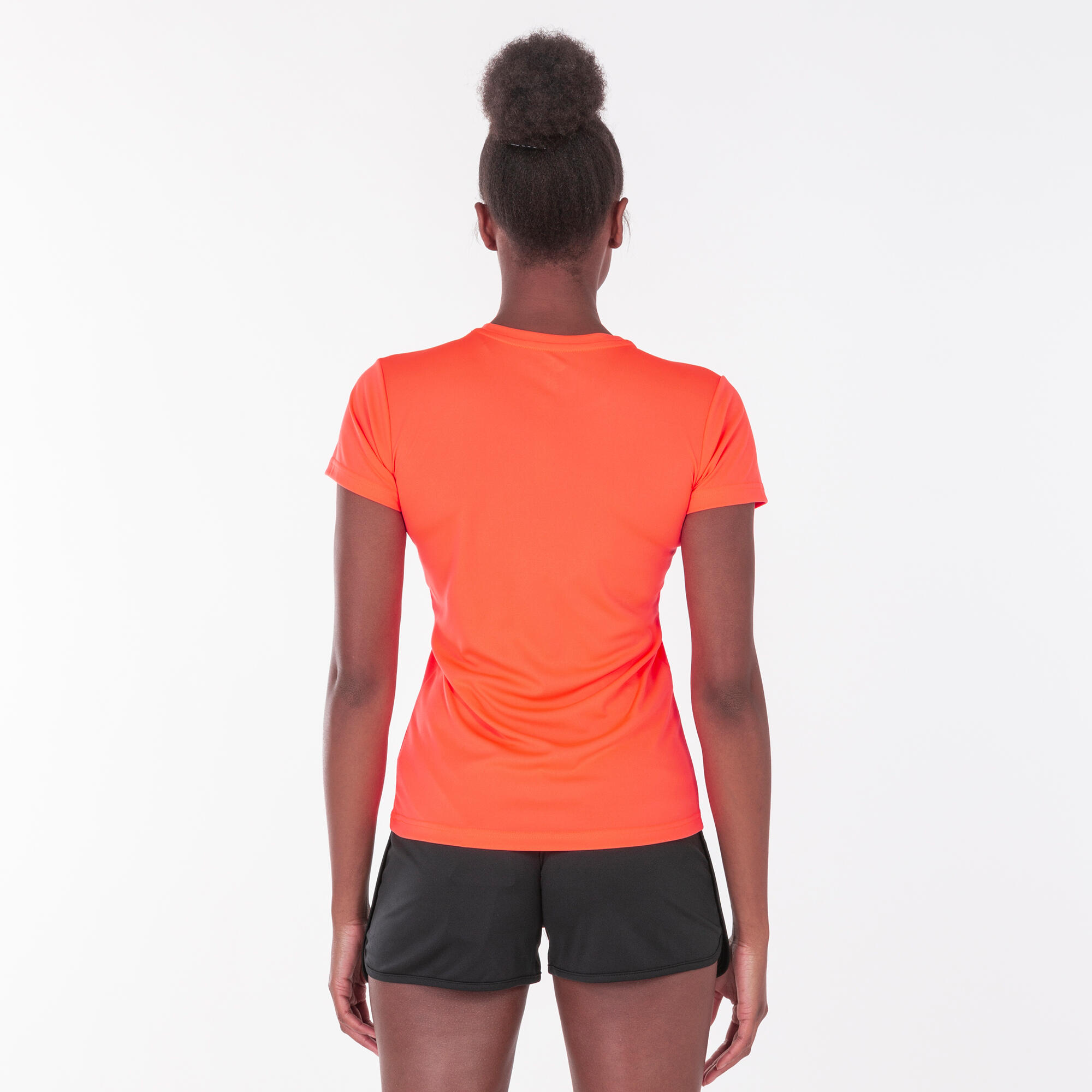 Maillot Manches Courtes Fitness Femme Joma Combi Woman Corail Fluo 2/7