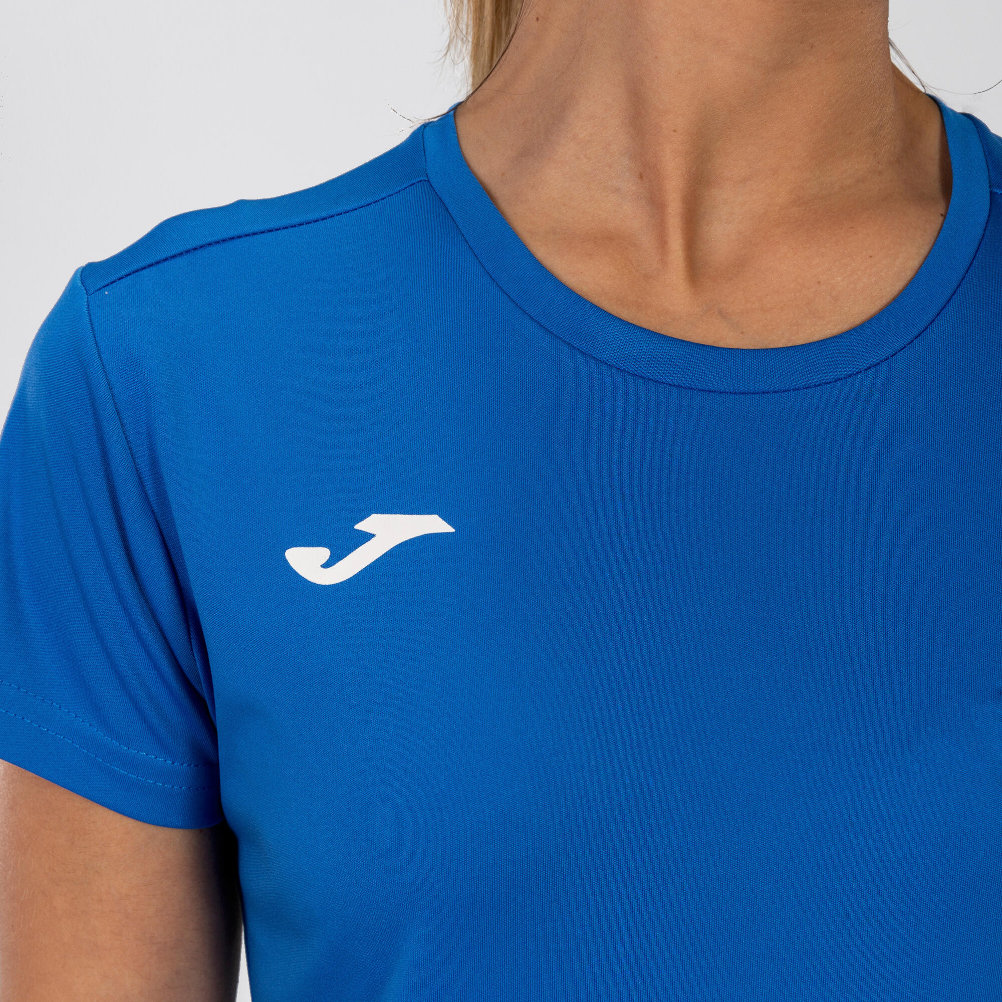 Maillot Manches Courtes Fitness Femme Joma Combi Woman Bleu Roi 3/4