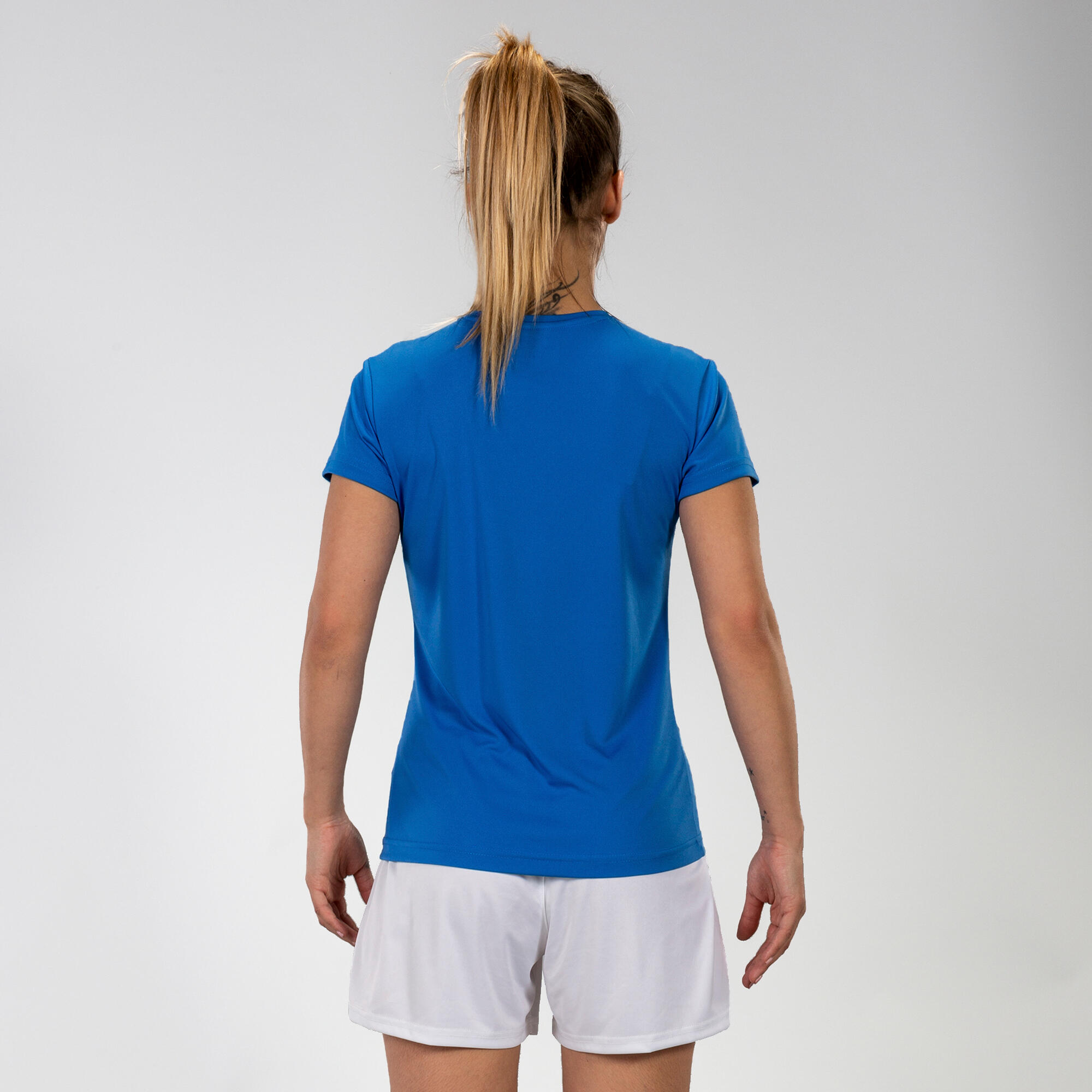 Maillot Manches Courtes Fitness Femme Joma Combi Woman Bleu Roi 2/4