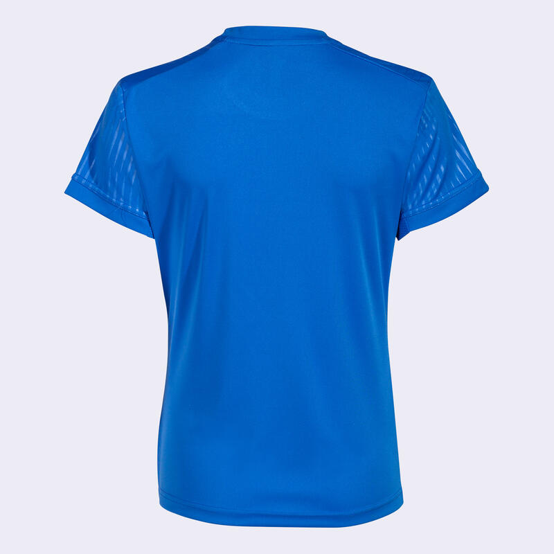 Maillot Manches Courtes Padel Femme Joma Montreal Bleu Roi
