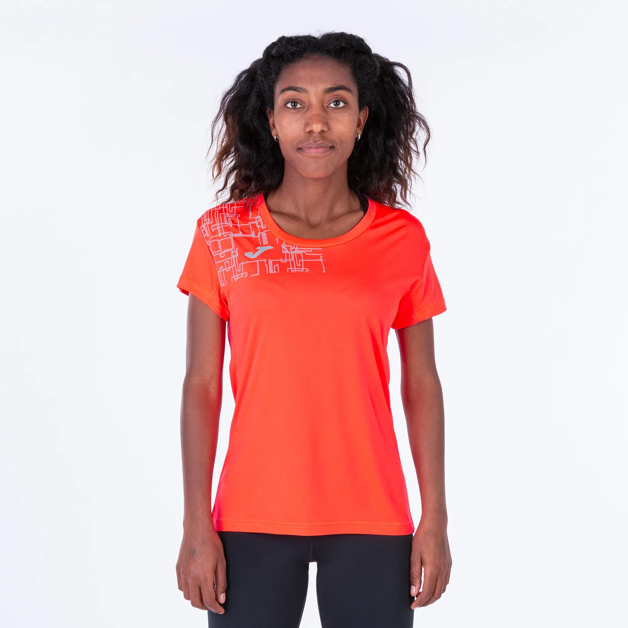 Maillot Manches Courtes Trail Femme Joma Elite VIII Corail Fluo 2/5