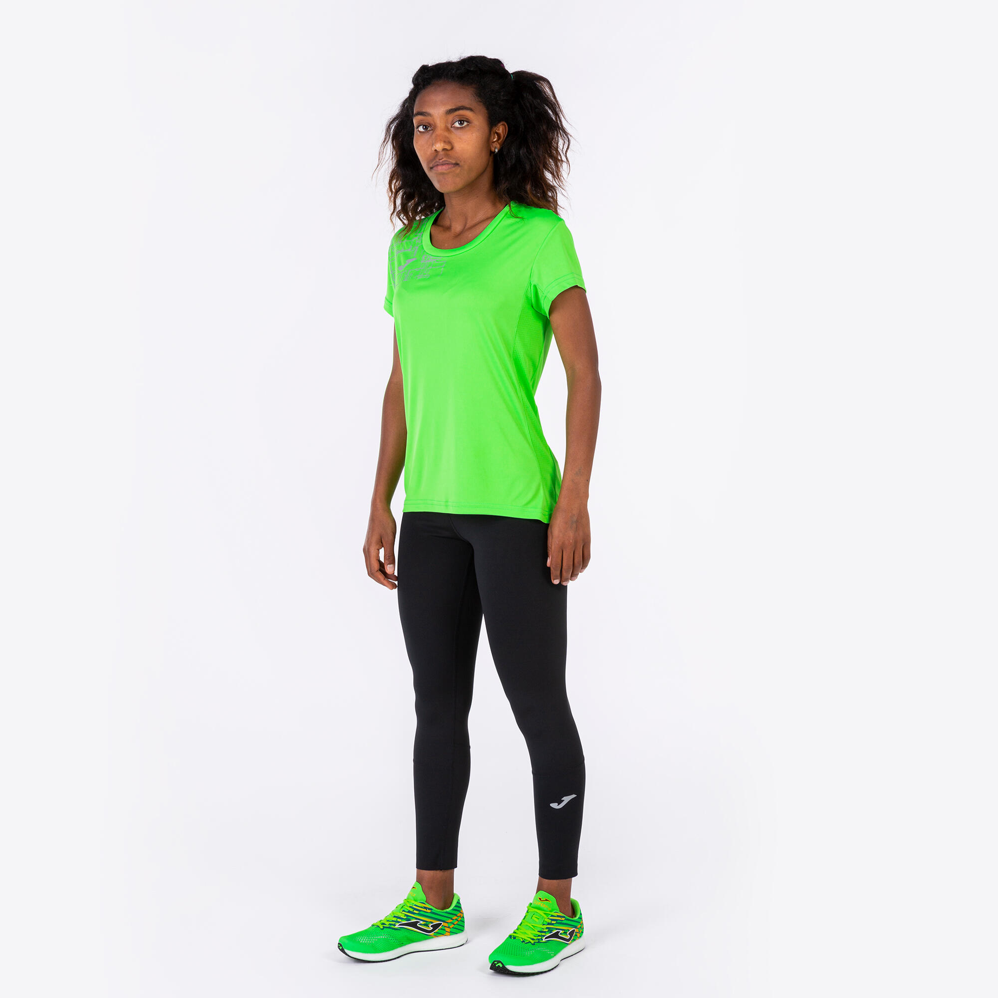 Maillot Manches Courtes Trail Femme Joma Elite VIII Vert Fluo 4/5