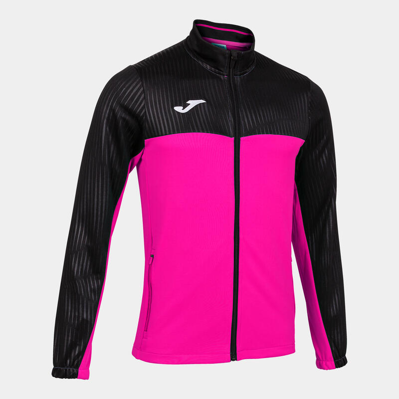 Casaco Homem Joma Montreal rosa fluorescente preto