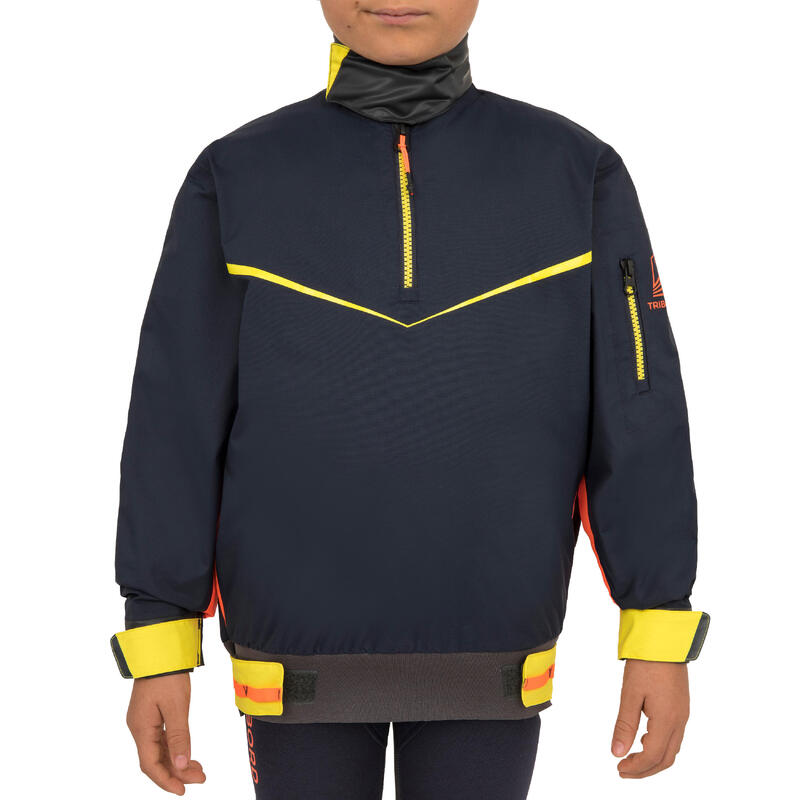 Reconditionné - Vareuse coupe-vent Voile enfant Dinghy 500 bleu foncé - Bon