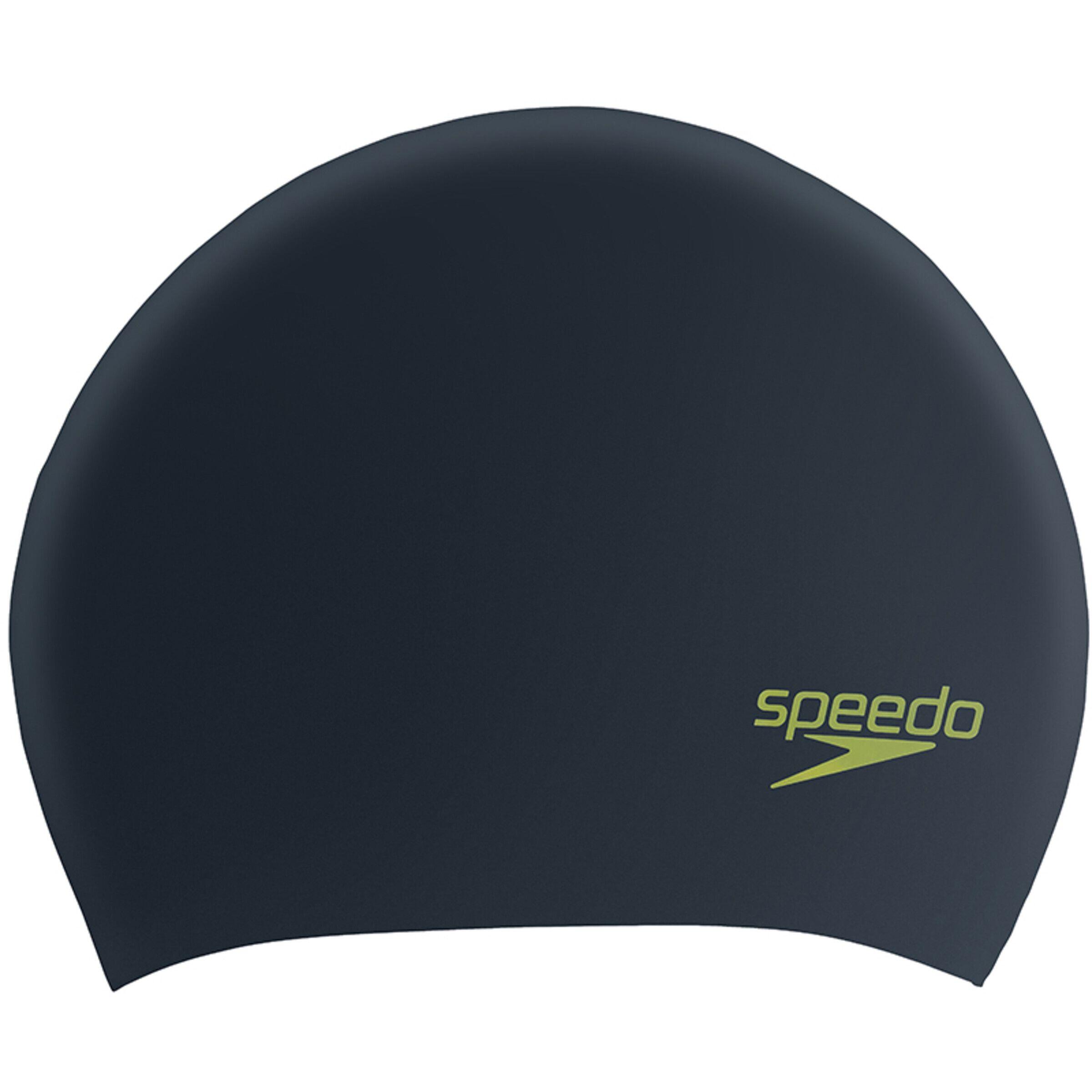 SPEEDO Touca de natação infantil Speedo cabelo longo Preto