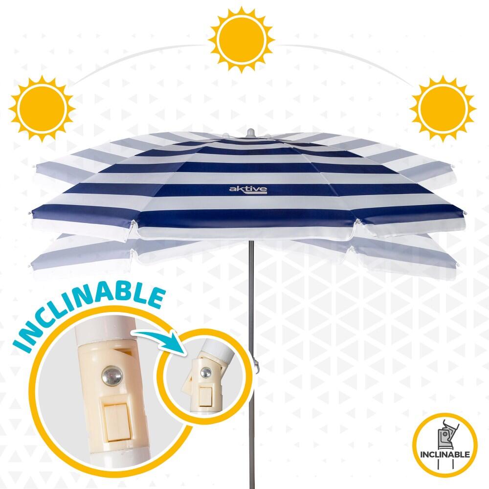 Sombrilla playa 180 cm protección UV50 Aktive Beach 5/5