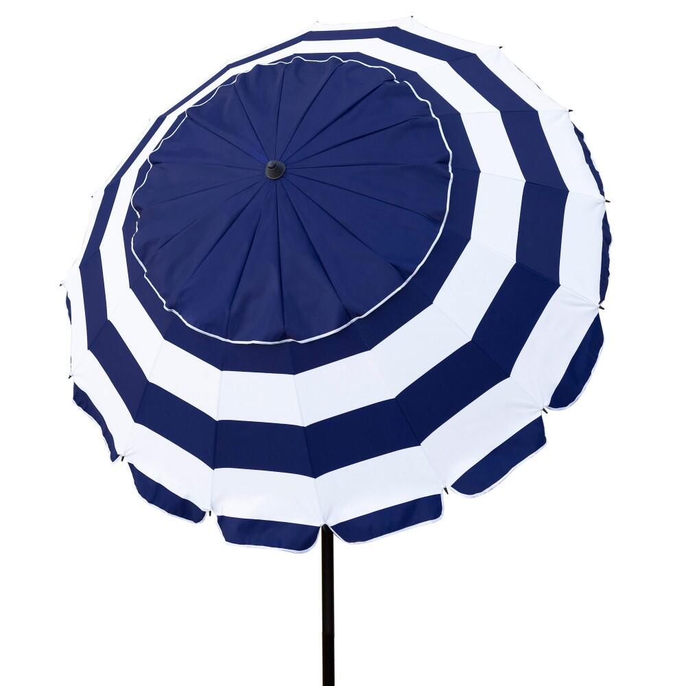 AKTIVE Guarda-sol para praia  Ø220 cm com vara basculante e proteção UV50 Aktive