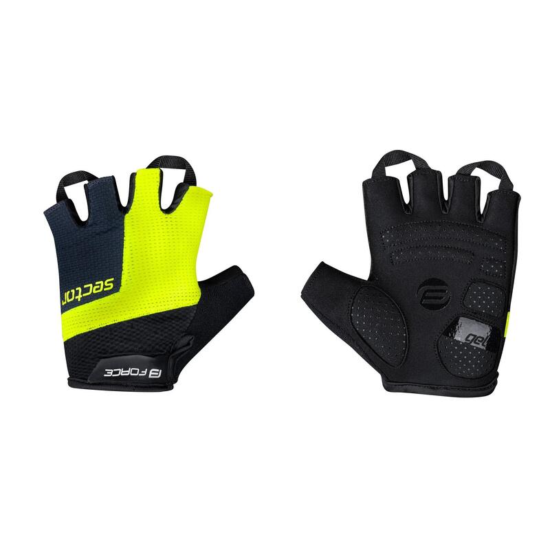 Manusi Force Sector gel, negru/fluo, L