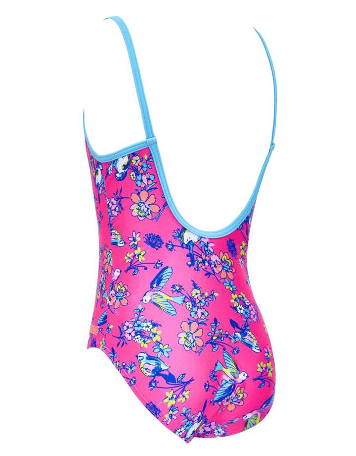 Costume Zoggs Journey Flyback bambina - Rosa/Blu taglia 34 4/5