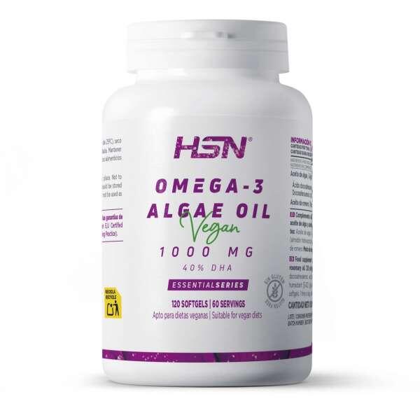 Omega-3 vegano aceite de algas 1000mg - 120 softgels HSN