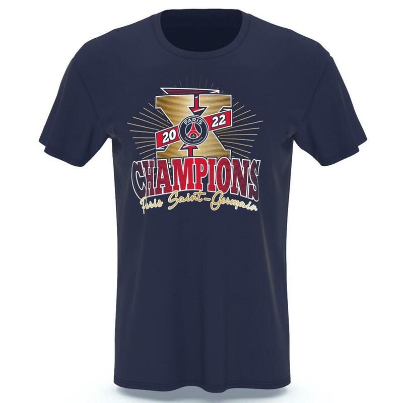 T-shirt PSG - CHAMPIONS X - Collection officielle PARIS SAINT GERMAIN