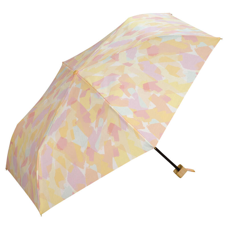 801-8348 Anti UV Mini Folding Umbrella - Pale Paint Pink