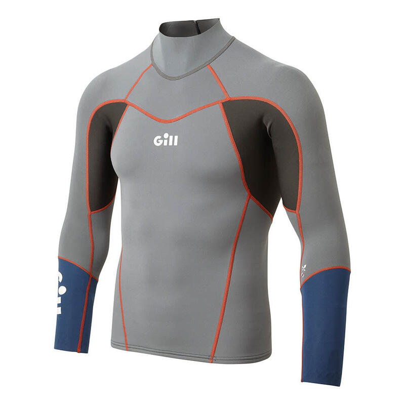 Zenlite Men’s Lightweight Neoprene Wetsuit Top – Steel Grey