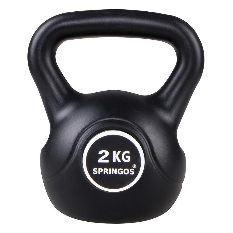 Kettlebell hantla do ćwiczeń Springos ABS czarny