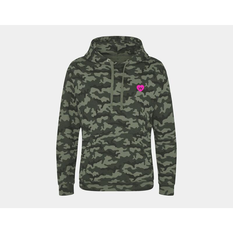 Herren Hoodie Camo Green