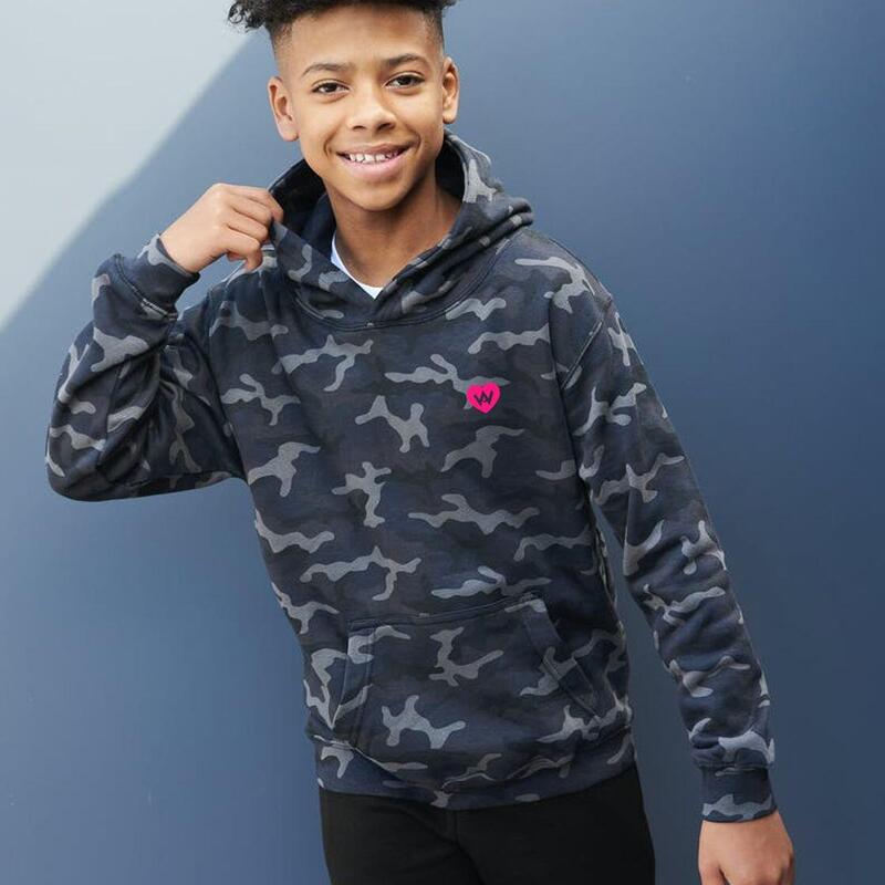 Herren Hoodie Camo Navy