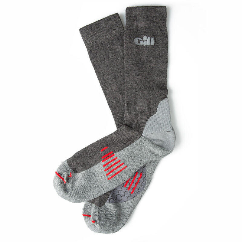 中性Coolmax編織纖維中量級襪 - 灰色