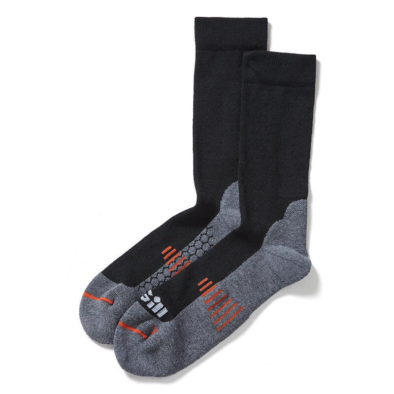 Unisex Merino Wool Midweight  Socks – Black