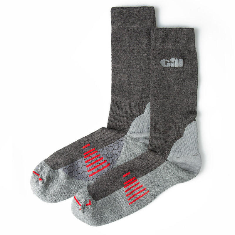中性Coolmax編織纖維中量級襪 - 灰色