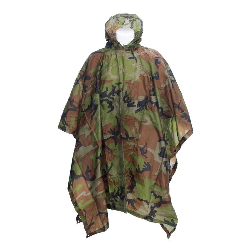 Poncho Ripstop Woodland - camouflage Groen