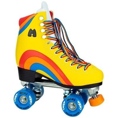 MOXI SKATES Rainbow Rider Quad Roller Skates - Sunset Yellow