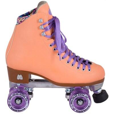 MOXI SKATES Beach Bunny Quad Roller Skates - Peach