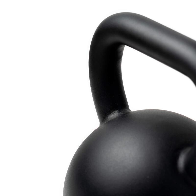 Gietijzeren kettlebell 14kg professioneel Bodytone