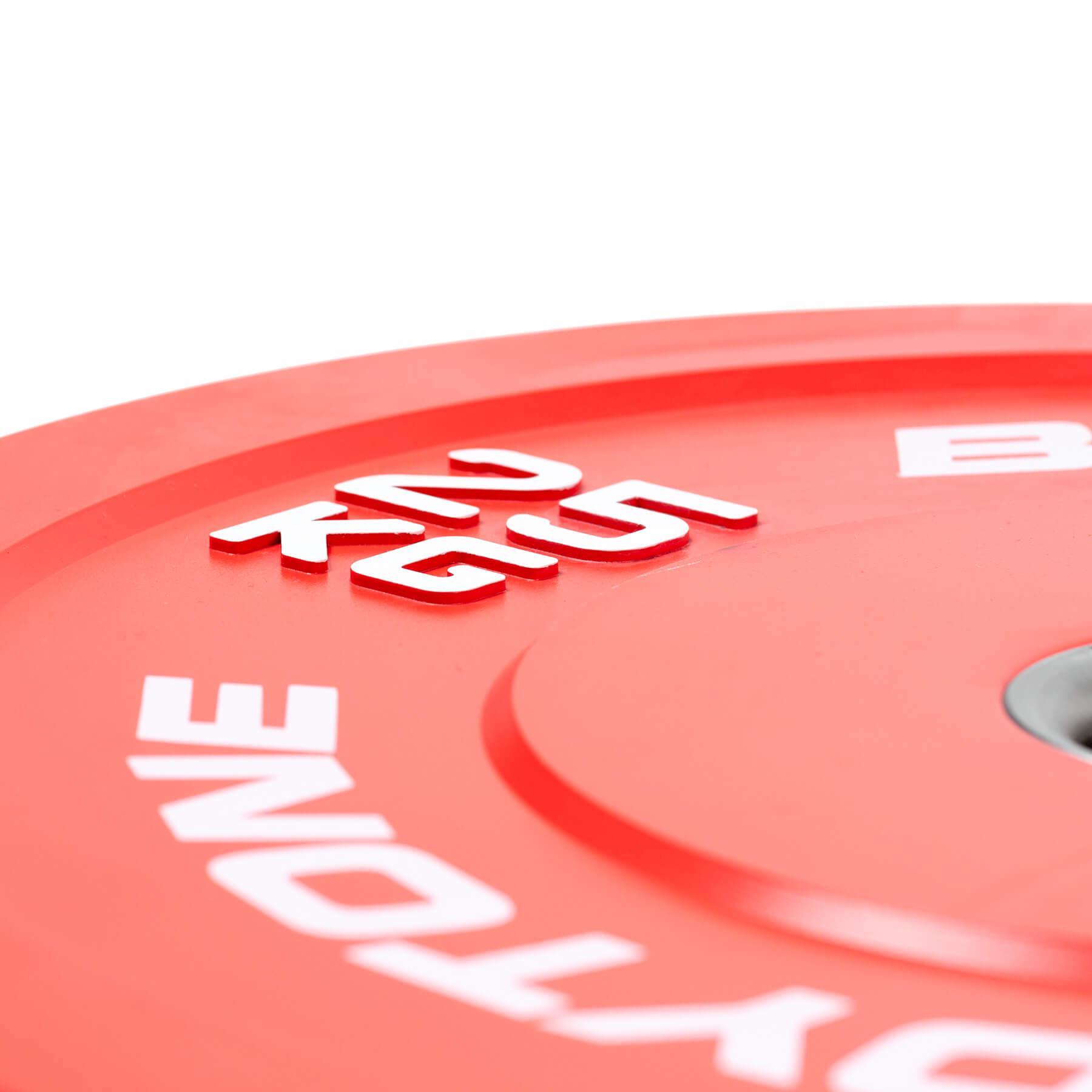 Professionele bumper van stevig rubber met stalen ring 25kg BP25 4/5