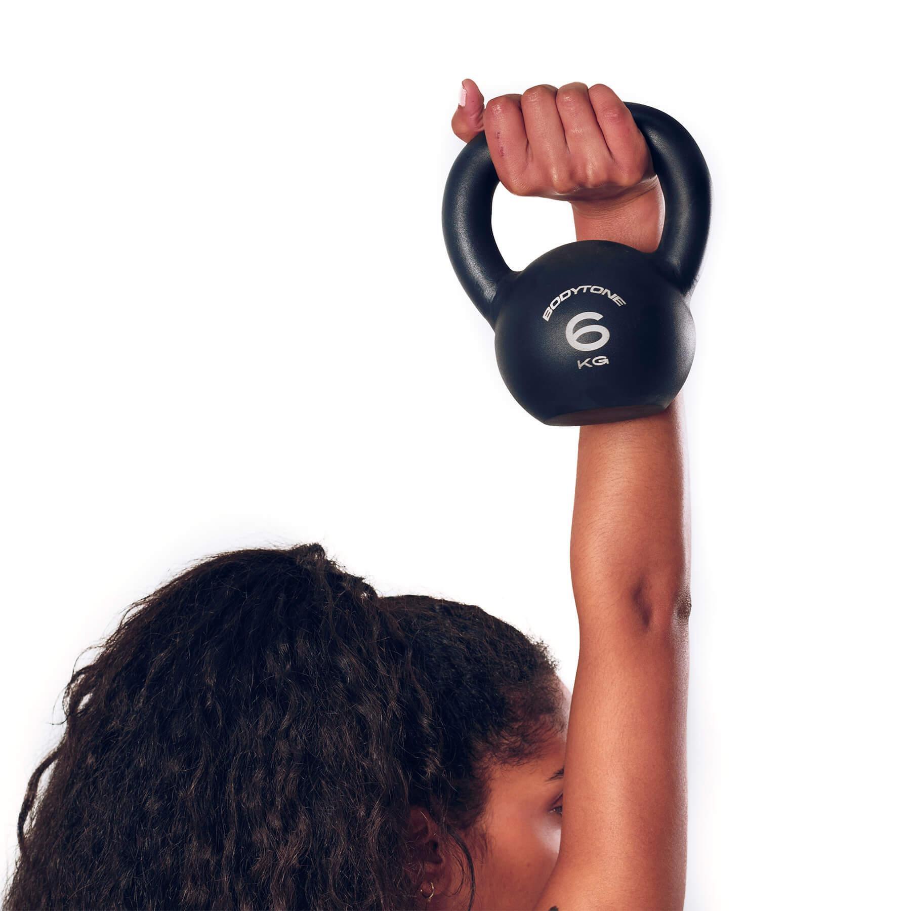 Gietijzeren kettlebell 14kg professioneel Bodytone 2/5