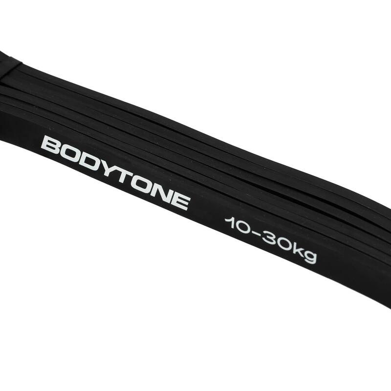 Krachtband professioneel lage intensiteit zwart 10-30KG Bodytone
