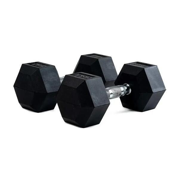 BODYTONE Mancuernas de Goma Hexagonales profesionales 15Kg