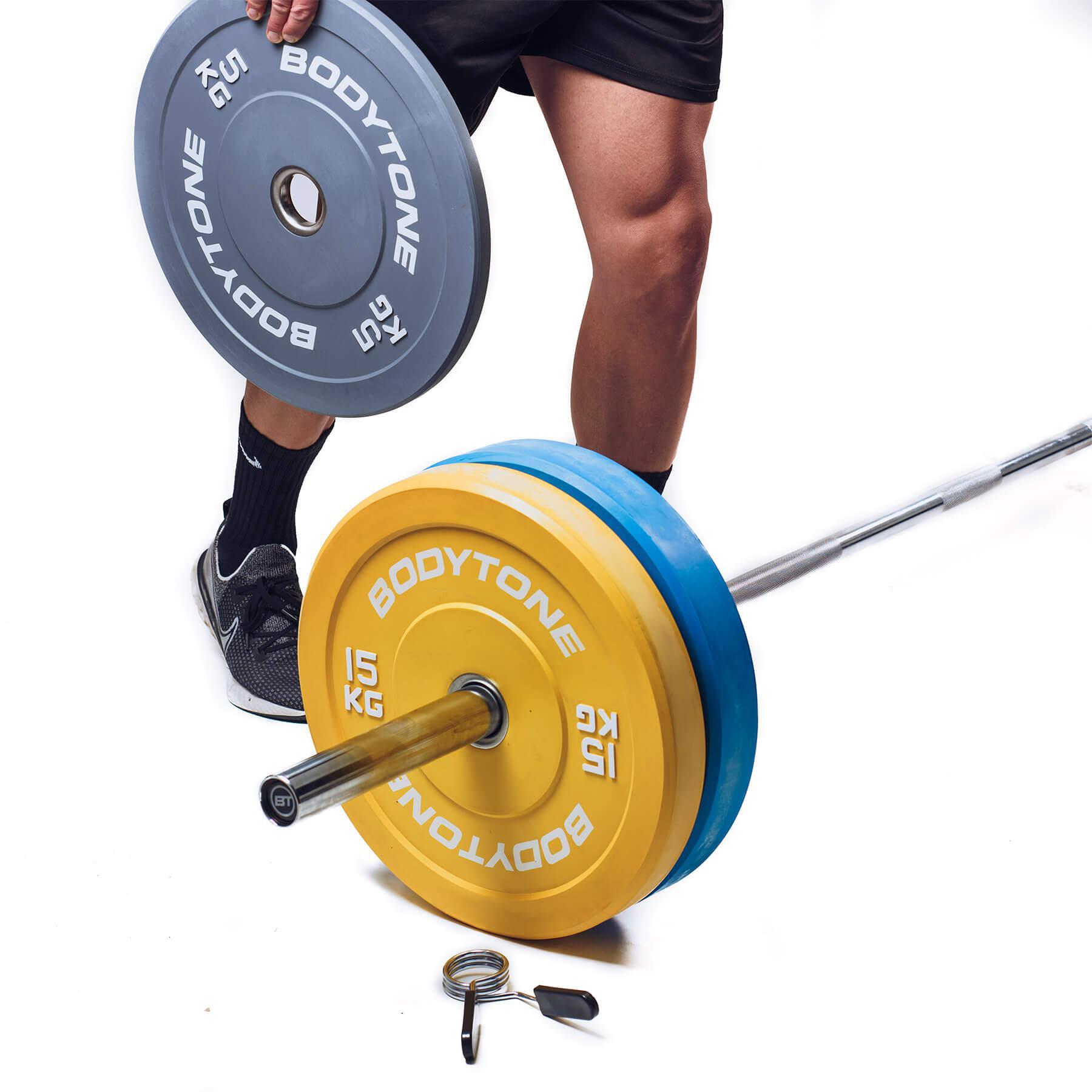 Bumper en caoutchouc solide professionnel avec capuchon en acier 15 kg 3/5