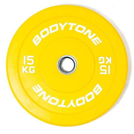 Bumper en caoutchouc solide professionnel avec capuchon en acier 15 kg
