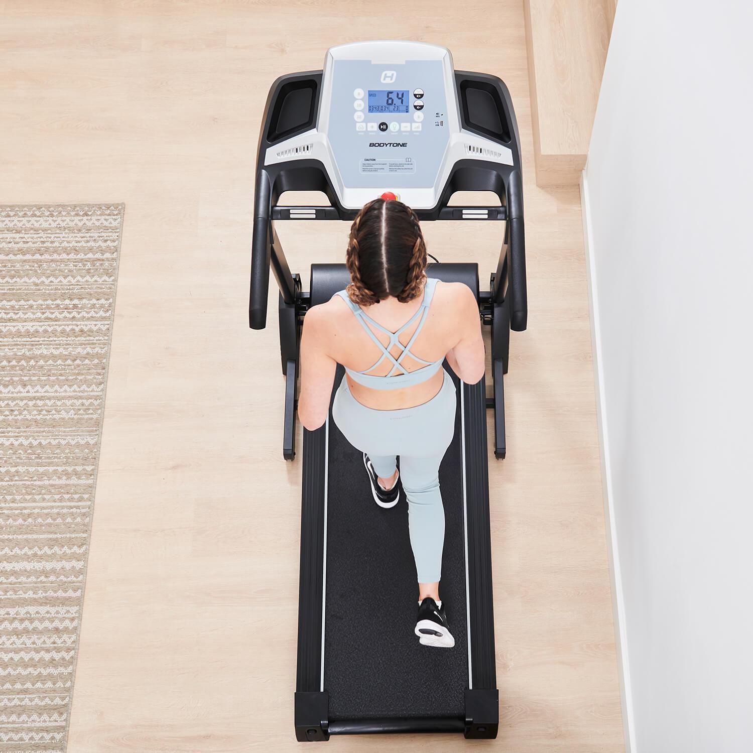 Tapis roulant pieghevole Bodytone DT14+ con bluetooth e display LCD 14km/h 5/8