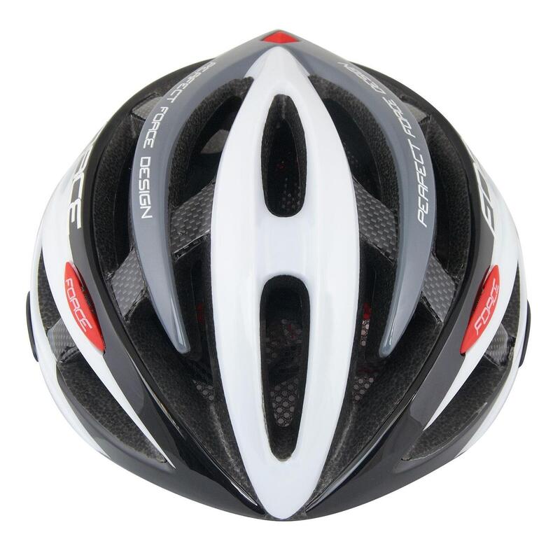 Casca Force Road Junior, Negru/Alb, XS - S