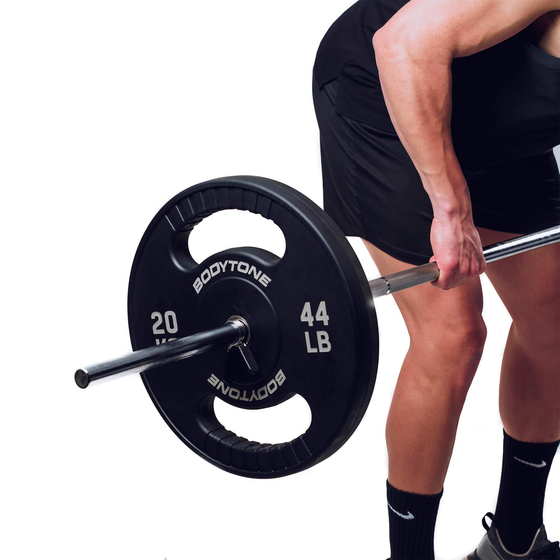 Disco professionale in gomma da 20 kg con impugnatura (28 mm) 28/20 2/5
