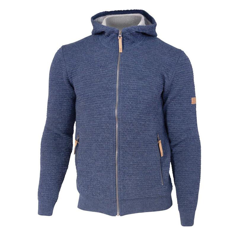 Cardigan en laine Morel Hood Male pour homme - Bleu Denim