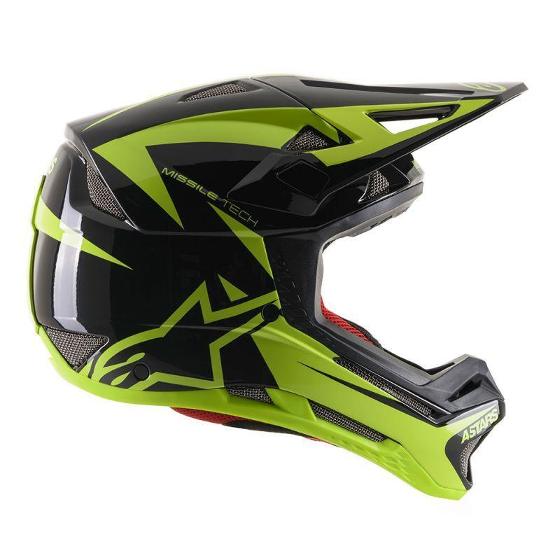 Casca Alpinestars Missile tech Airlift Black/yellow Fluo L