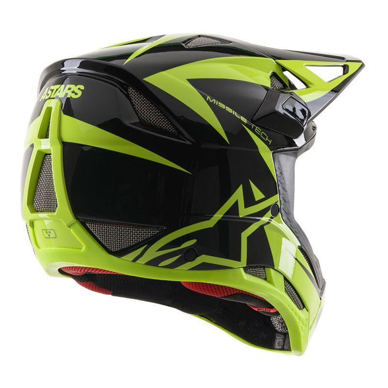 Casca Alpinestars Missile tech Airlift Black/yellow Fluo M