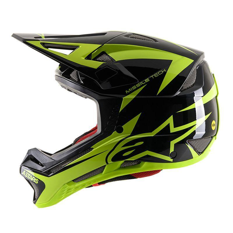 Casca Alpinestars Missile tech Airlift Black/yellow Fluo M