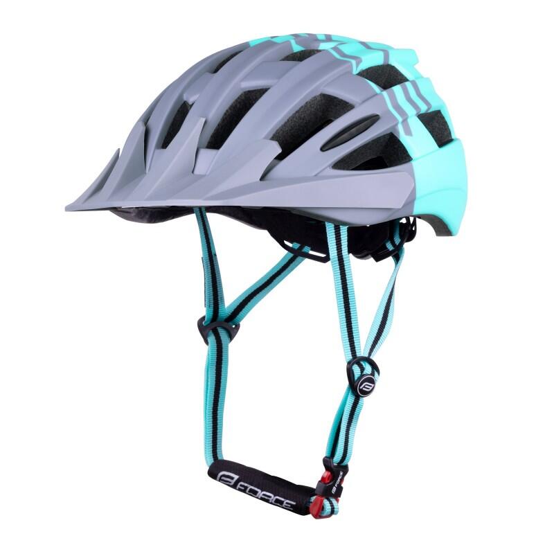 Casca Force Corella MTB gri/turcoaz S-M