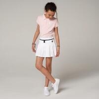 Jupe-short plissée fille Roland-Garros - Ecru