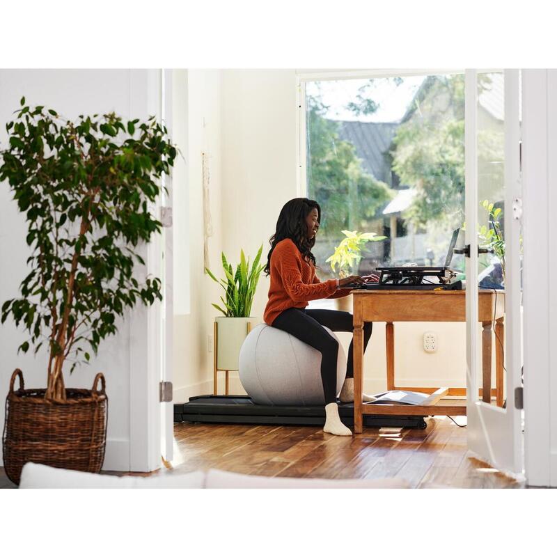 Ballon de yoga pour chaise de bureau et de fitness - Feutre anthracite