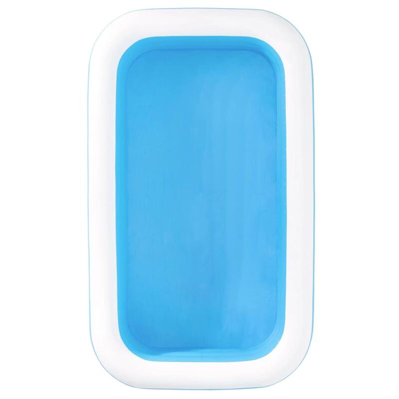 Piscina insuflável retangular 262x175x51cm azul e branco Bestway