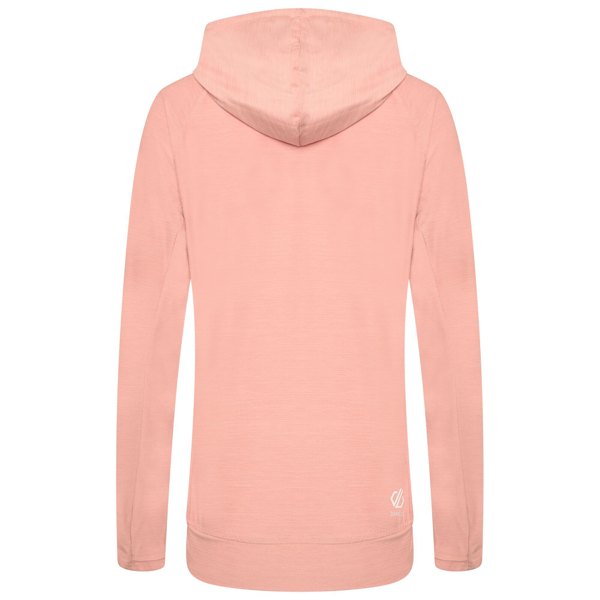 Damen-Kapuzenpullover Dare 2B SPRINT CITY hellrosa, Q-Wic, UPF 50+ 2/5