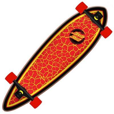 Flame Dot Pintail Complete Longboard Cruzer - Size: 33inch 1/1