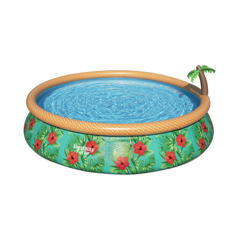 Bestway Fast Set Les fleurs du paradis Ronde 457x84 cm - Piscine Super Deal